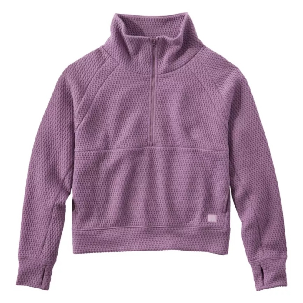 L.L. Bean Ridgeknit Half-Zip Pullover Sweatshirt Size M
